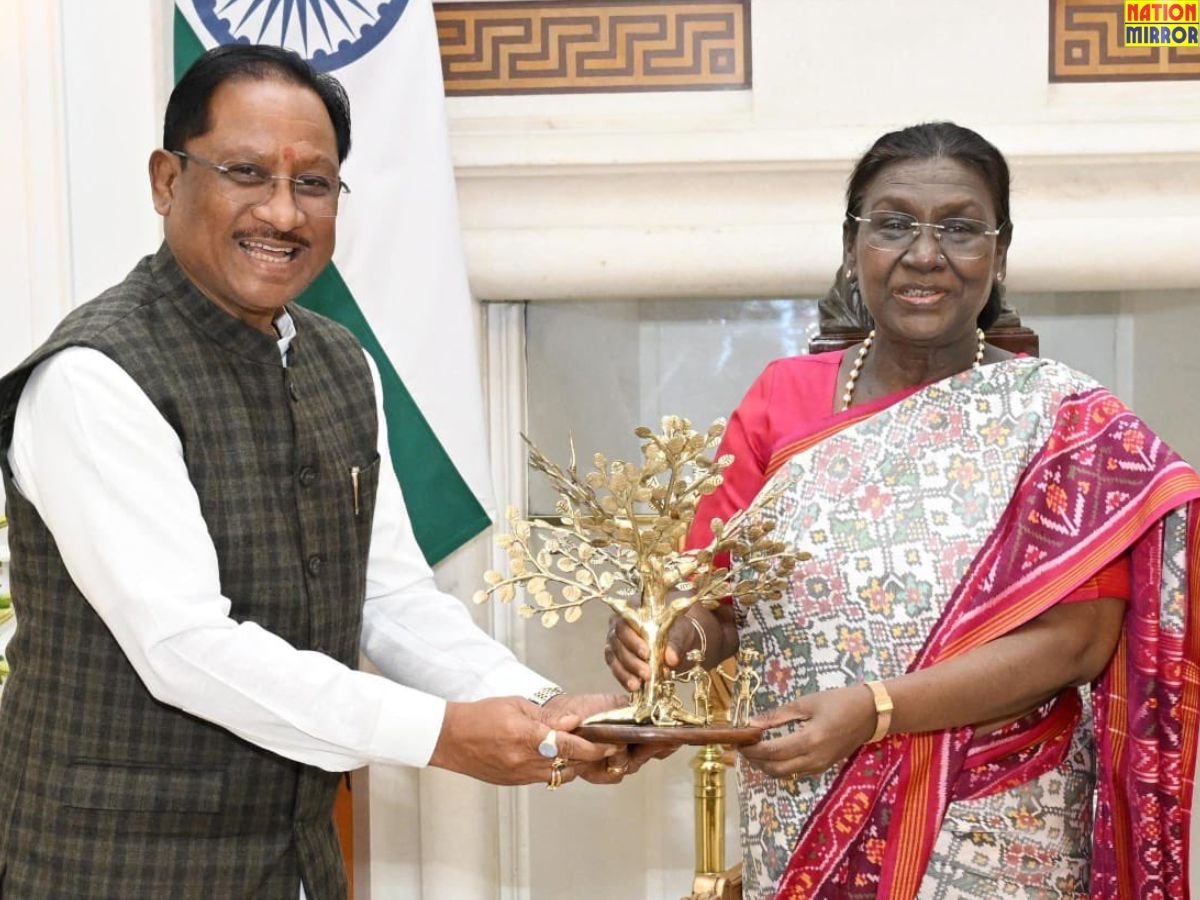 CM Vishnu Deo Sai met President Draupadi Murmu