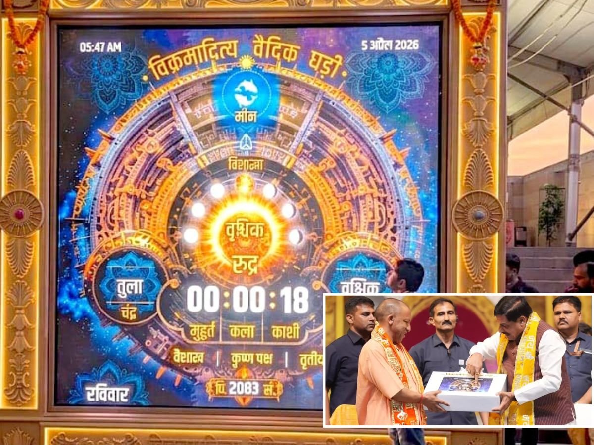 काशी विश्वनाथ मंदिर में स्थापित हुई “विक्रमादित्य वैदिक घड़ी”,CM डॉ. यादव की पहल